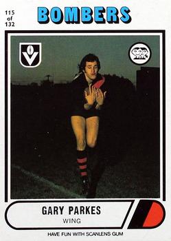 1976 Scanlens VFL #115 Gary Parkes Front